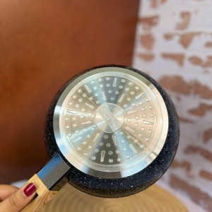 ماهیتابه دسته بامبو گرانیتی