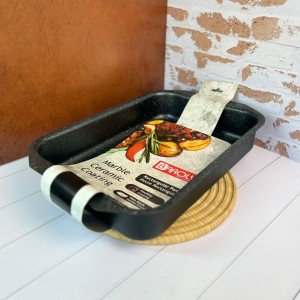 تابه فر گرانیتی طرح مربعی برند بارولی سایز 35