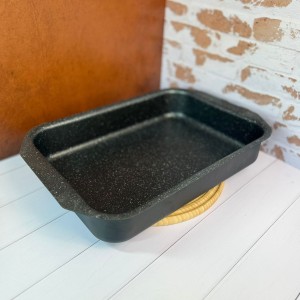 تابه فر گرانیتی طرح مربعی برند بارولی سایز 35