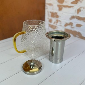 قوری پیرکس کف مربعی