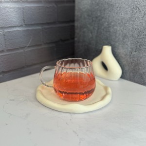 لیوان پیرکس طرح شیار دار 400 میل