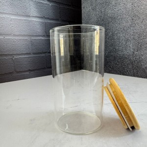 بانکه پیرکس درب بامبو طرح استوانه ای