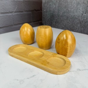 ست سه‌عددی نمکدان بامبو استنددار