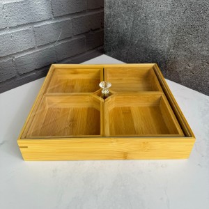 تی‌بگ بامبو چهارخانه درب آکریلیک