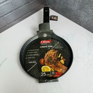 تابه تخت تک دسته گرانیتی برند بارولی سایز 25