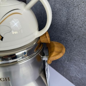 کتری و قوری کف چدن چوب مدل 6955