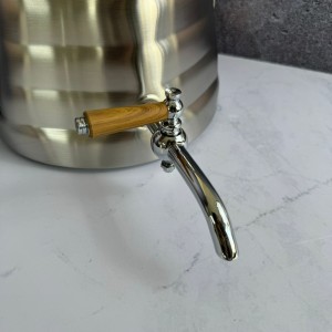 کتری و قوری مات کف چدن چوب قیطاسی 7735