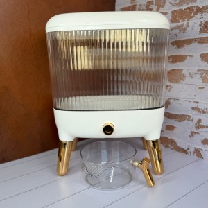 جا برنجی 10 کیلویی پیمانه دار اکرولیک پایه طلایی