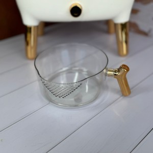 جا برنجی 10 کیلویی پیمانه دار اکرولیک پایه طلایی