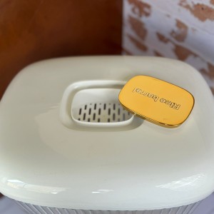 جا برنجی 10 کیلویی پیمانه دار اکرولیک پایه طلایی