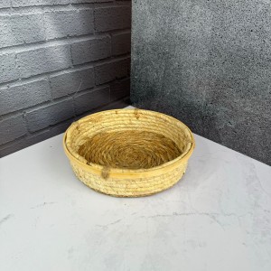 سبد حصیری لبه بامبو