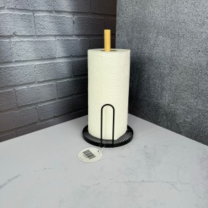 پایه رول دستمال کاغذی طرح توری مشکی