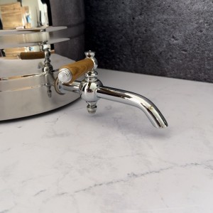 کتری و قوری براق طرح چوب قیطاسی مدل 7765