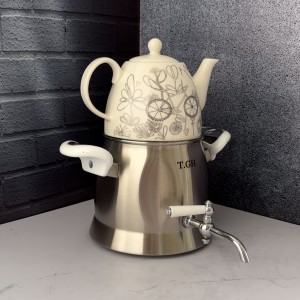 کتری و قوری کف چدن قیطاسی مدل 4020