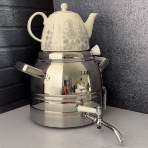 کتری و قوری کف چدن براق قیطاسی مدل 7960