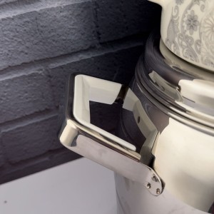 کتری و قوری کف چدن براق قیطاسی مدل 7960