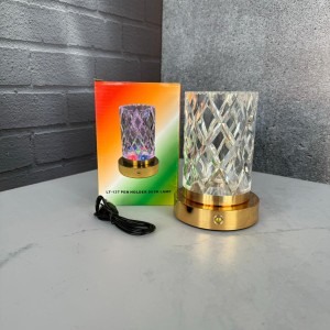 آباژور رومیزی شارژی طرح کریستال