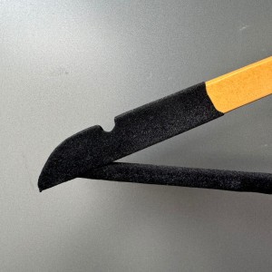 چوب لباسی چوب و مخمل دوکاره