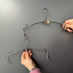 چوب لباسی استیل دو گیره لباس زیر