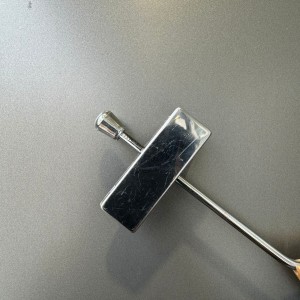 آویز شلوار دو گیره استیل و چوب