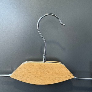 آویز شلوار دو گیره استیل و چوب