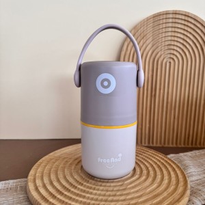 ظرف غذا دو طبقه استیل 304 طرح استوانه ای