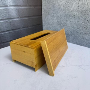 جا دستمال کاغذی مستطیلی بامبو