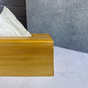 جا دستمال کاغذی مستطیلی بامبو