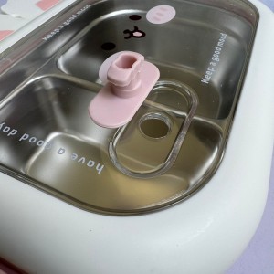 ظرف غذا کودک دو بخشی داخل استیل خرگوش