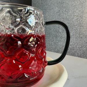 لیوان پیرکس دسته مشکی 480 میل