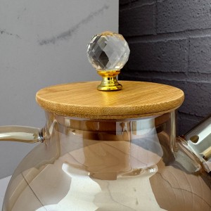 قوری پیرکس شعله مستقیم درب الماسی شامپاینی 1500 میل