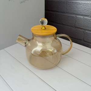 قوری پیرکس شعله مستقیم درب الماسی شامپاینی