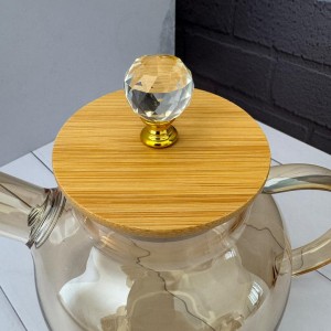 قوری پیرکس شعله مستقیم درب الماسی شامپاینی