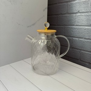 قوری پیرکس شعله مستقیم درب الماسی طرح لوزی 1800 میل