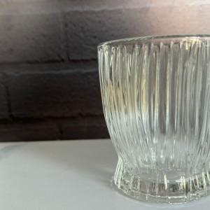 سرویس پارچ و لیوان پیرکس شیار دار درب استیل ۷ پارچه