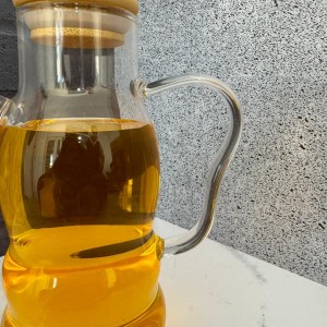روغن ریز پیرکس درب بامبو 700میل طرح دسته قلبی