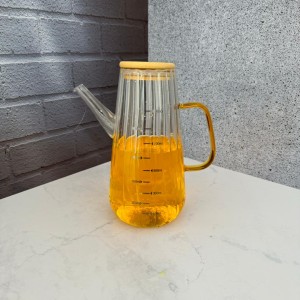 روغن ریز پیرکس شیاردار 900میل درب  بامبو درجه دار