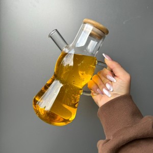 روغن ریز پیرکس درب بامبو 650 میل دسته دار