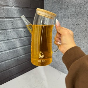 روغن ریز درجه دار پیرکس 700میل درب بامبو