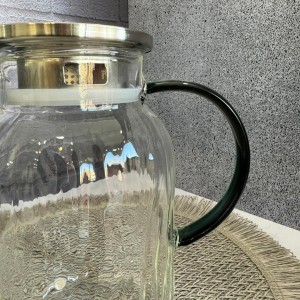 کتری پیرکس درب استیل طرح سنگی