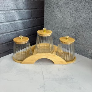 ست پاسماوری پیرکس شیاردار درب الماسی استند دار