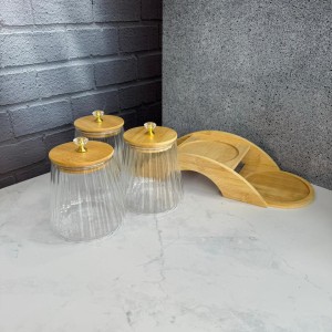 ست پاسماوری پیرکس شیاردار درب الماسی استند دار