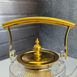 قوری پیرکس شیاردار درب