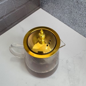 قوری پیرکس طلایی