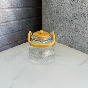 قوری پیرکس شعله مستقیم دسته دار چند ضلعی 800 میل