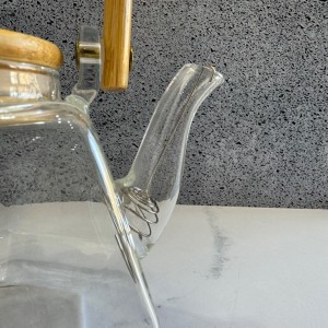 قوری پیرکس شعله مستقیم دسته دار چند ضلعی 800 میل