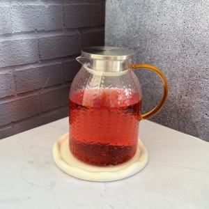 پارچ پیرکس لانه زنبوری دسته طلایی