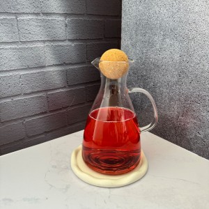 پارچ پیرکس دسته دار درب توپی 1200 میل