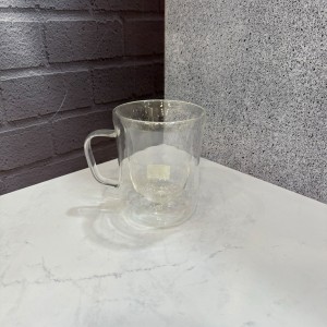 لیوان پیرکس کمر باریک دوجداره 350 میل