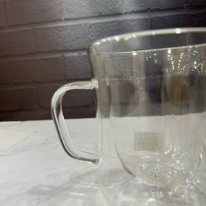 لیوان پیرکس کمر باریک دوجداره 350 میل